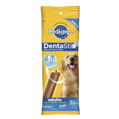 Barras para perro Pedigree Dentastix razas  medianas y grandes adulto 3 pzas